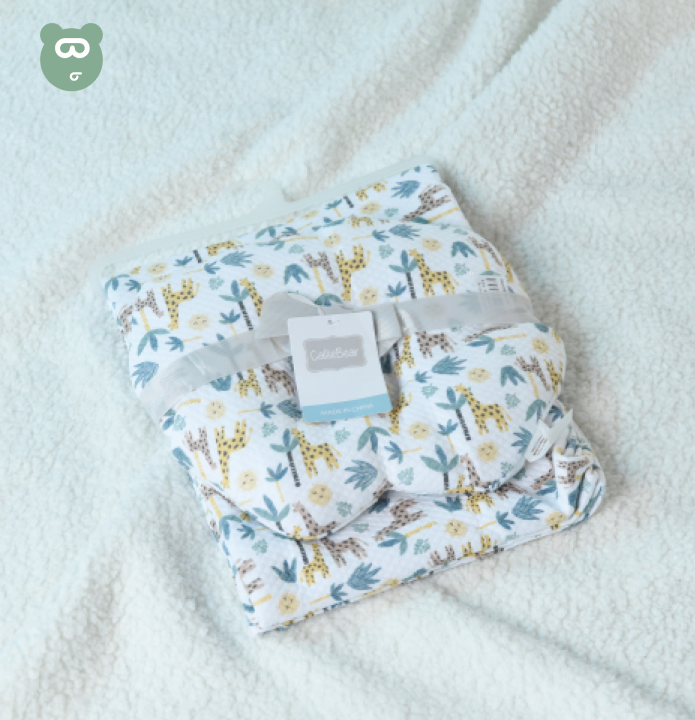 Baby Blanket With Latex Pillow Zebra Print