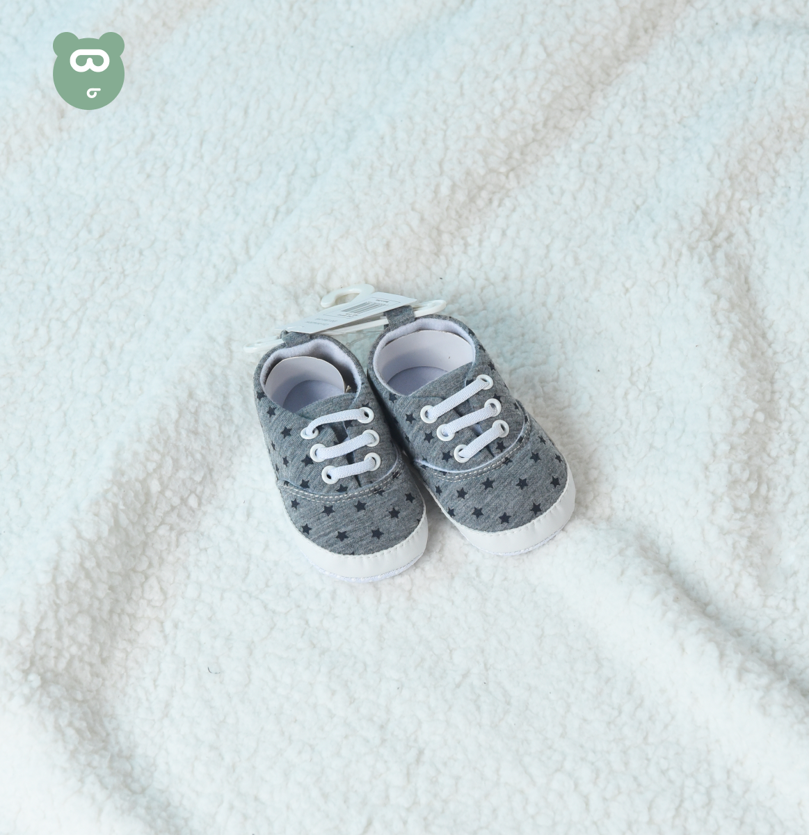 Baby Boys Shoes 12-18m - Starry Grey