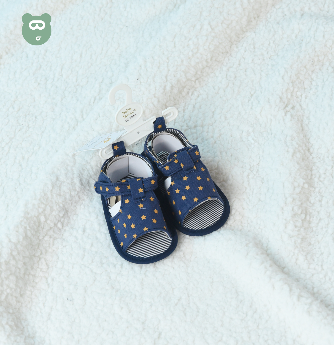 Baby Girls Shoes 6-12m - Starry Blue