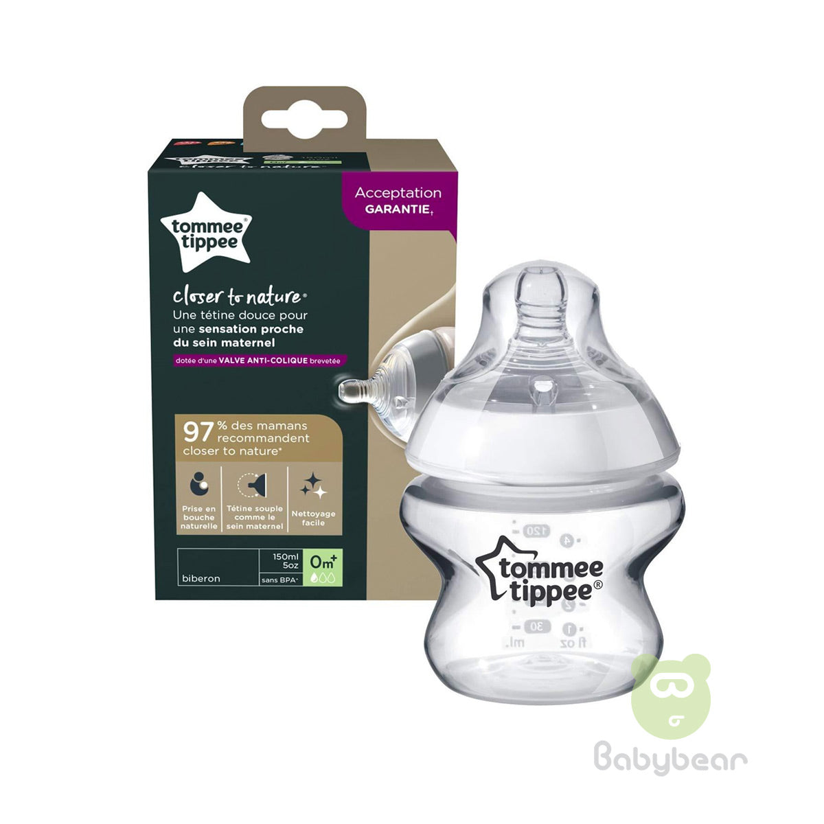 Tommee Tippee 150ml - Milk Bottle Babybear