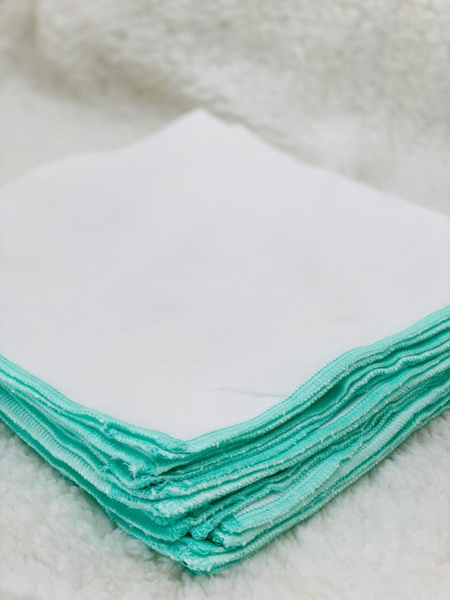 Nappy 18 X 18 (6Pc) Green Border