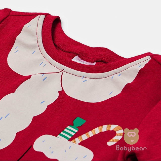 Christmas Romper Set Santa-Ages 12-18m