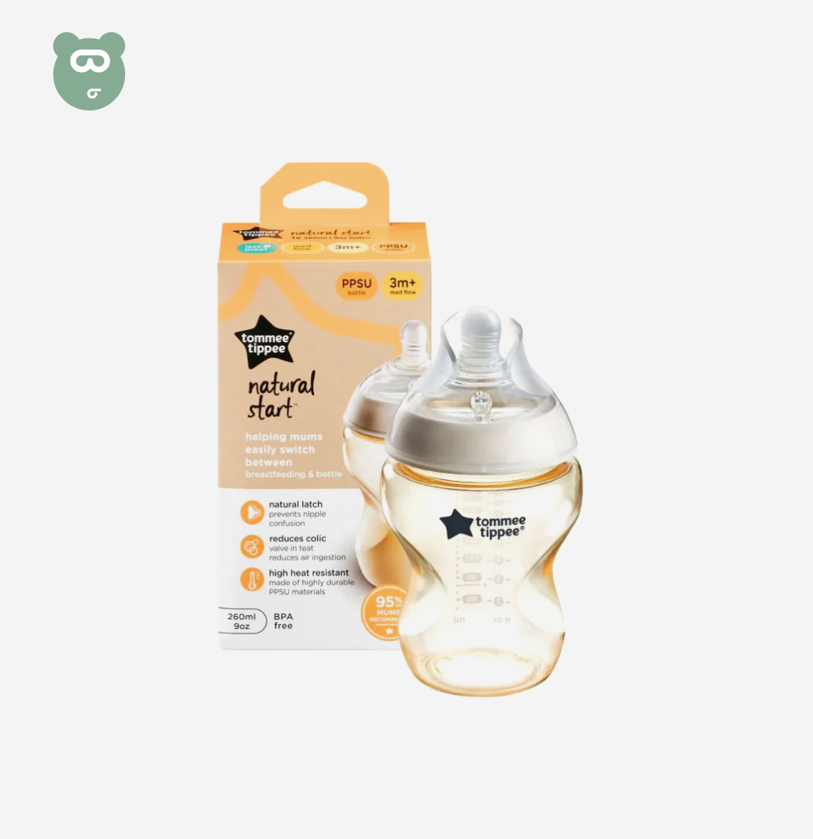 Tommee Tippee Natural Start PPSU 260ml 3m+