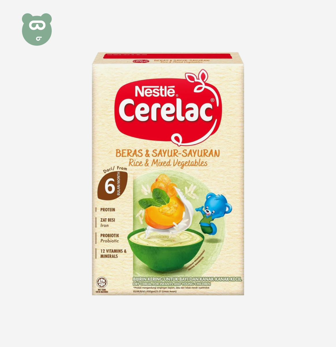Nestle Cerelac Rice & Mixed Vegetables 6m+