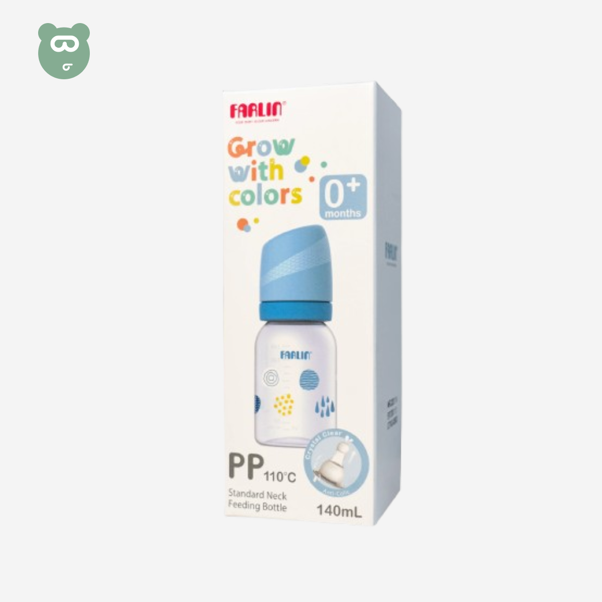 Farlin SN PP Feeding Bottle Blue 140ml