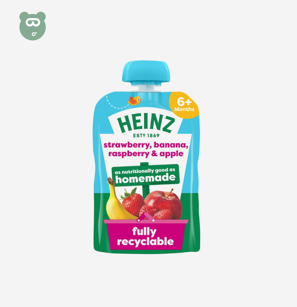 Heinz By Nature Strawberry, Banana, Raspberry & Apple 100g