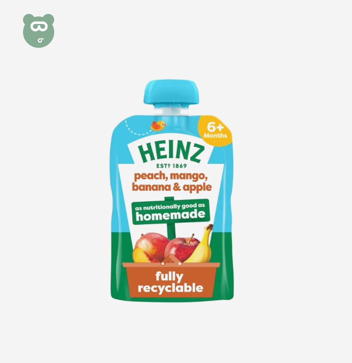 Heinz By Nature Peach, Mango, Banana & Apple 100g