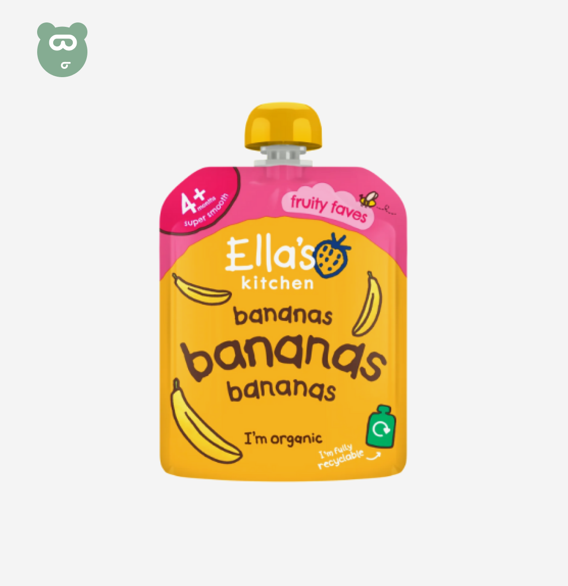 Ella's Kitchen Fruity Faves - Bananas Pouch - 4m+