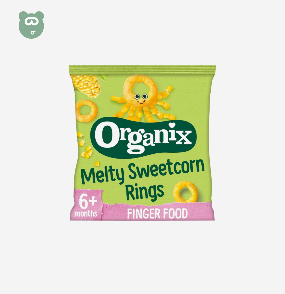 Organix Finger Sweetcorn Rings 20g