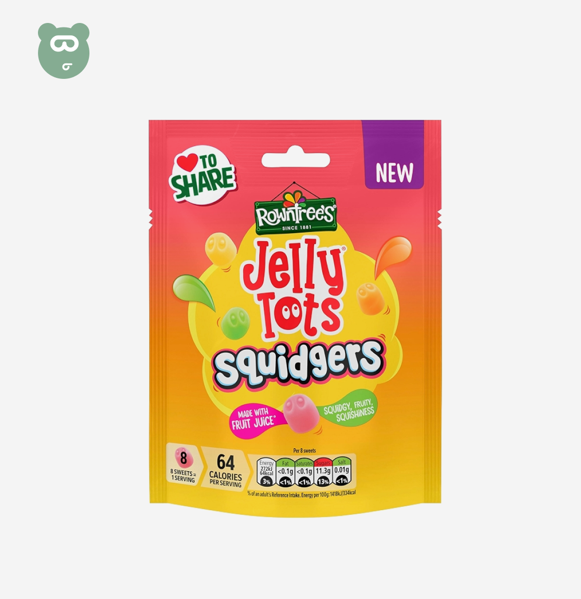 Rowntree's Jelly Tots Squidgers 120g
