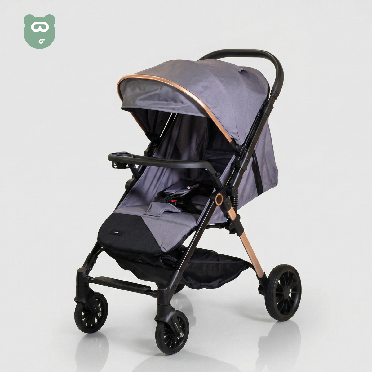 Burbay Travel Stroller Gray