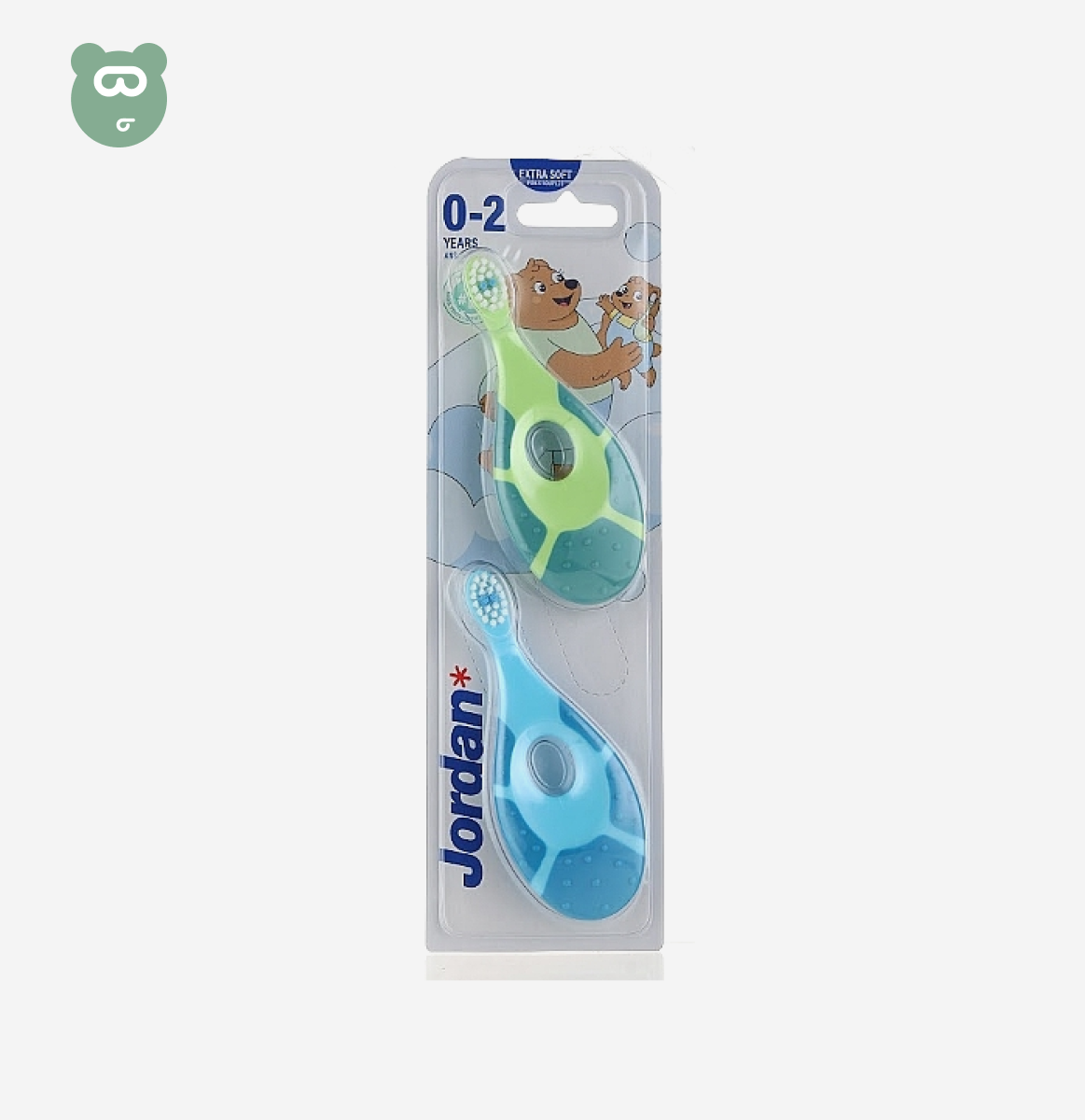 Jordan Kids Toothbrush 2pcs - 0-2y