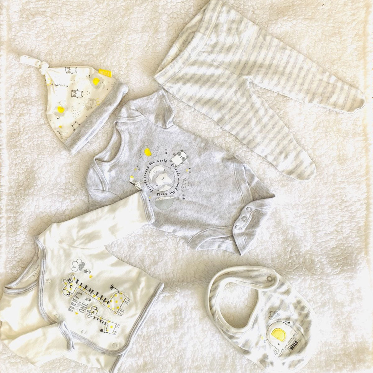 5 in 1 Baby Sleep Suit Set 0-6