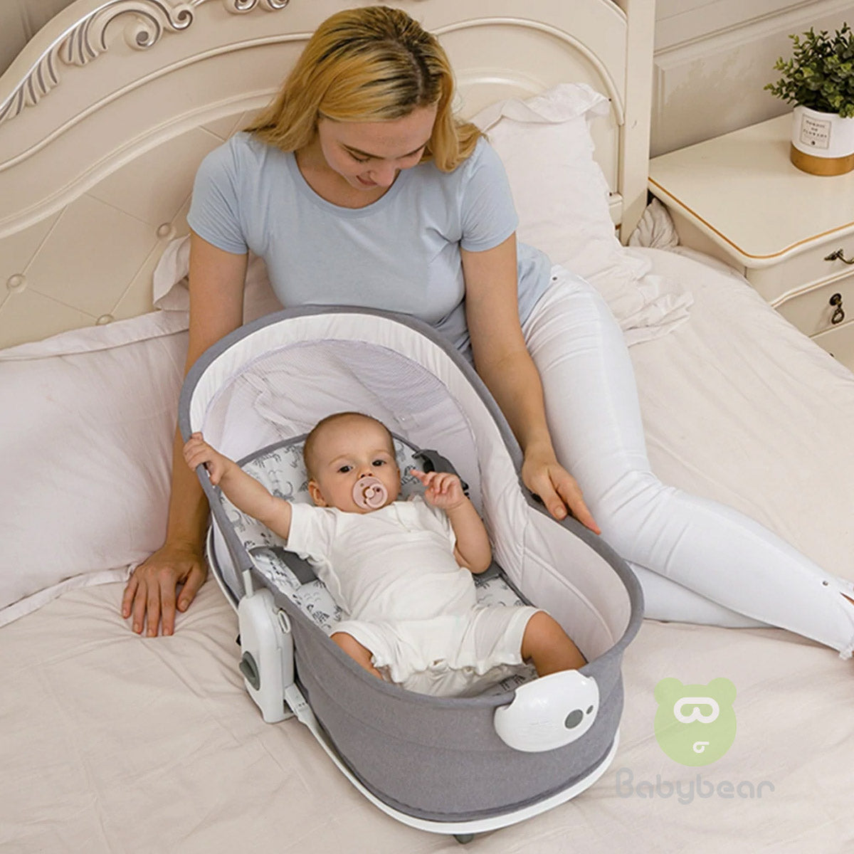 Mastela 6 in 1 multi-Fun Bassinet Crib Cradle