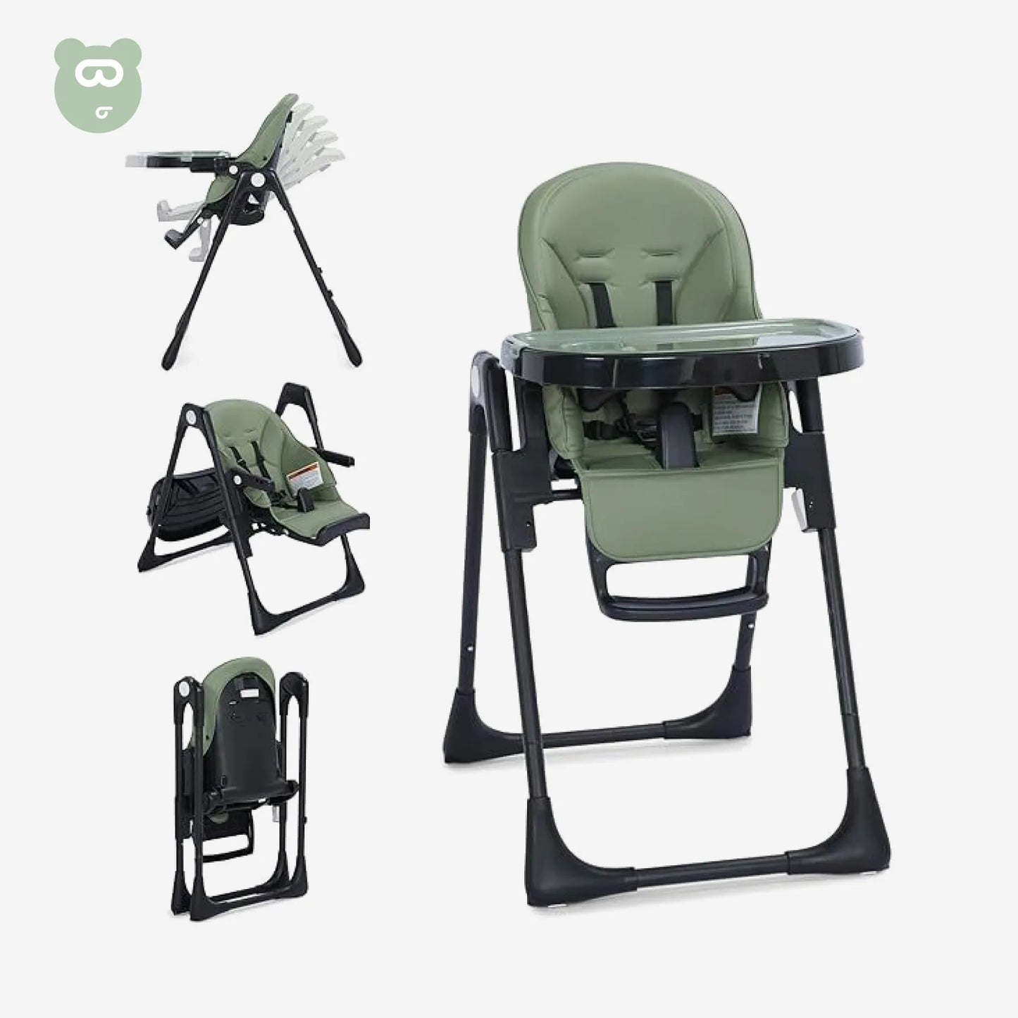 Burbay Feeding Chair Green