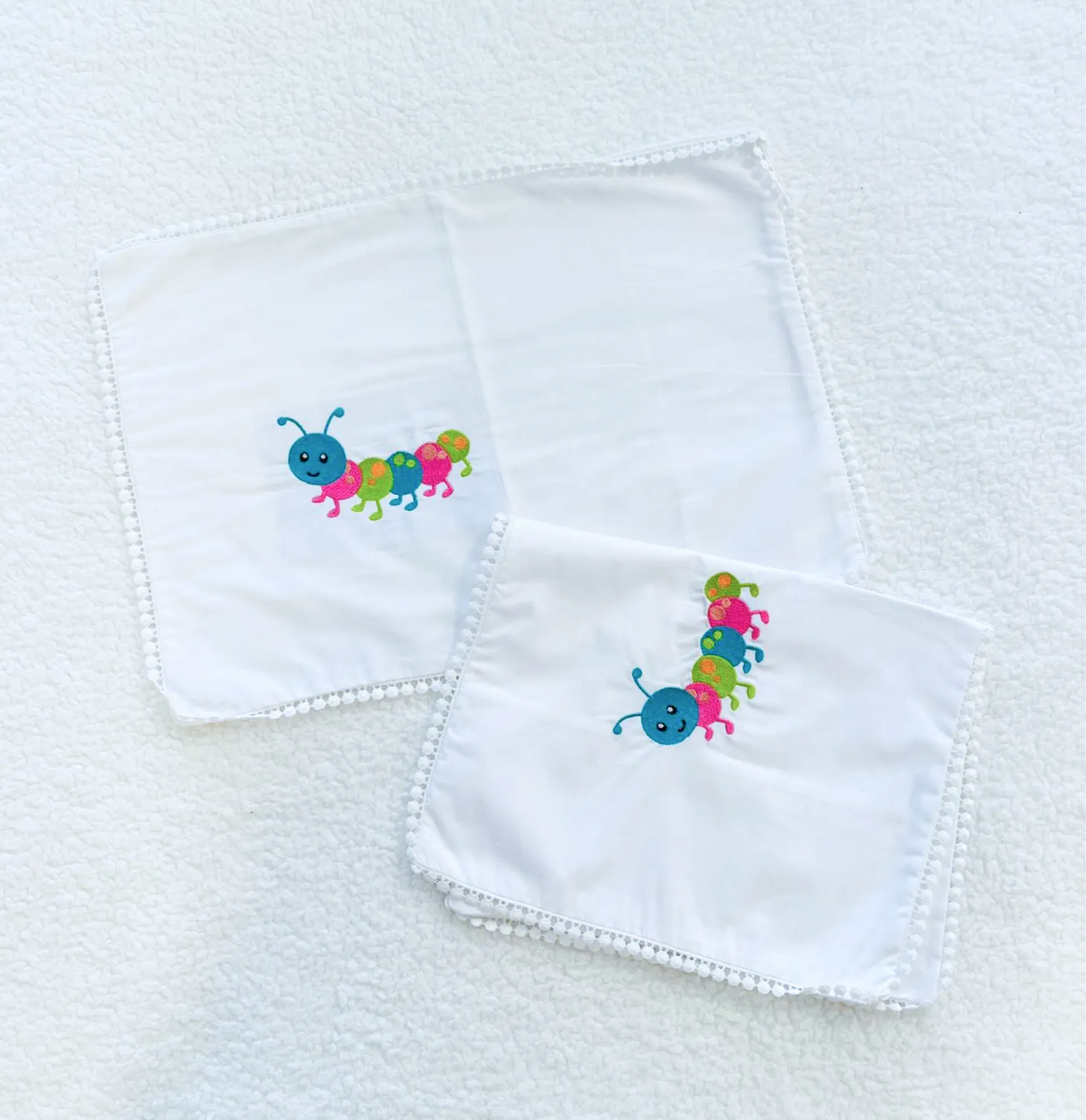 Catapillar Pillow Cases Set "12 X 18"