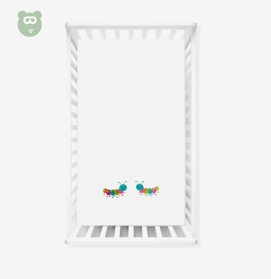 Caterpillar Cot Sheet 39 X 60