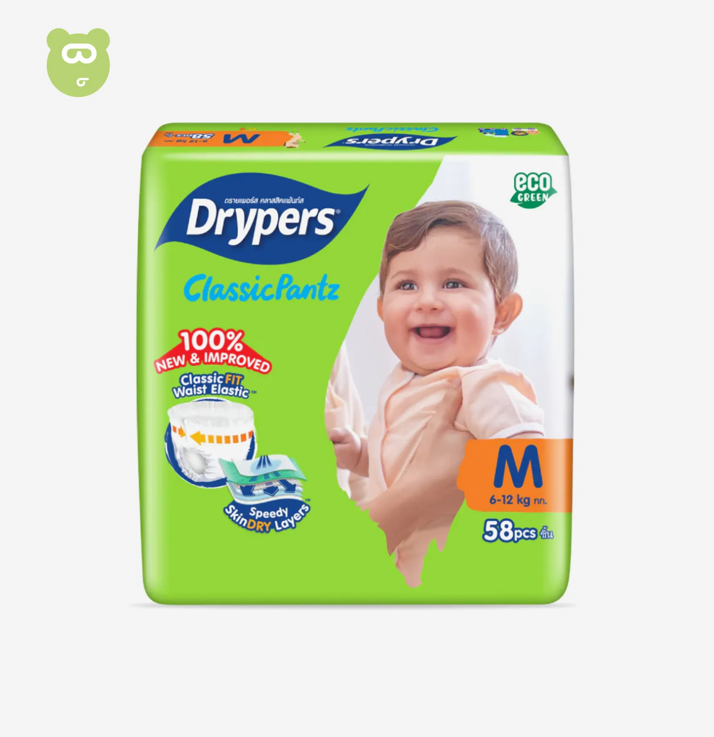Drypers ClassicPantz Mega M 58 6-12KG