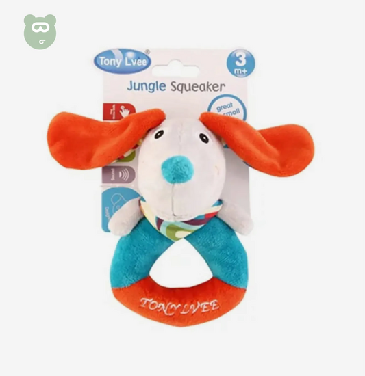 Cloth Rattle Dog Ring