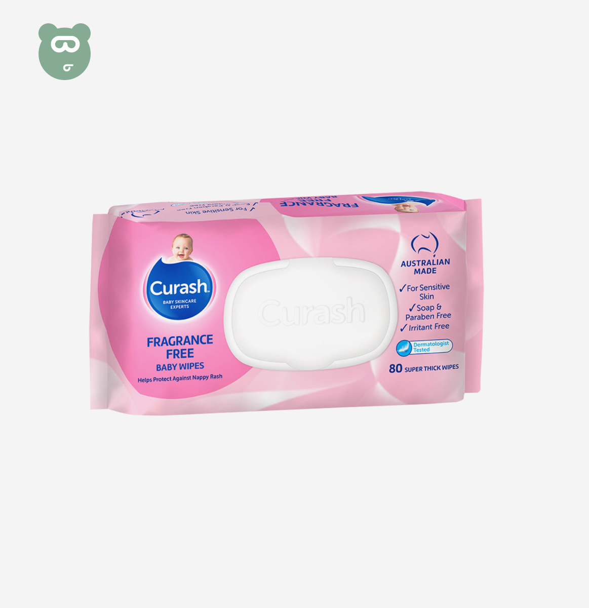 Curash Fragrance Free Wipes
