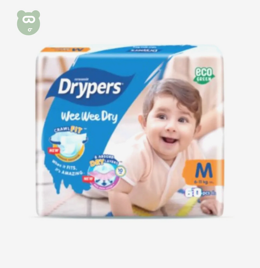 Drypers Wee Wee Dry M 6-11 KG 60pcs