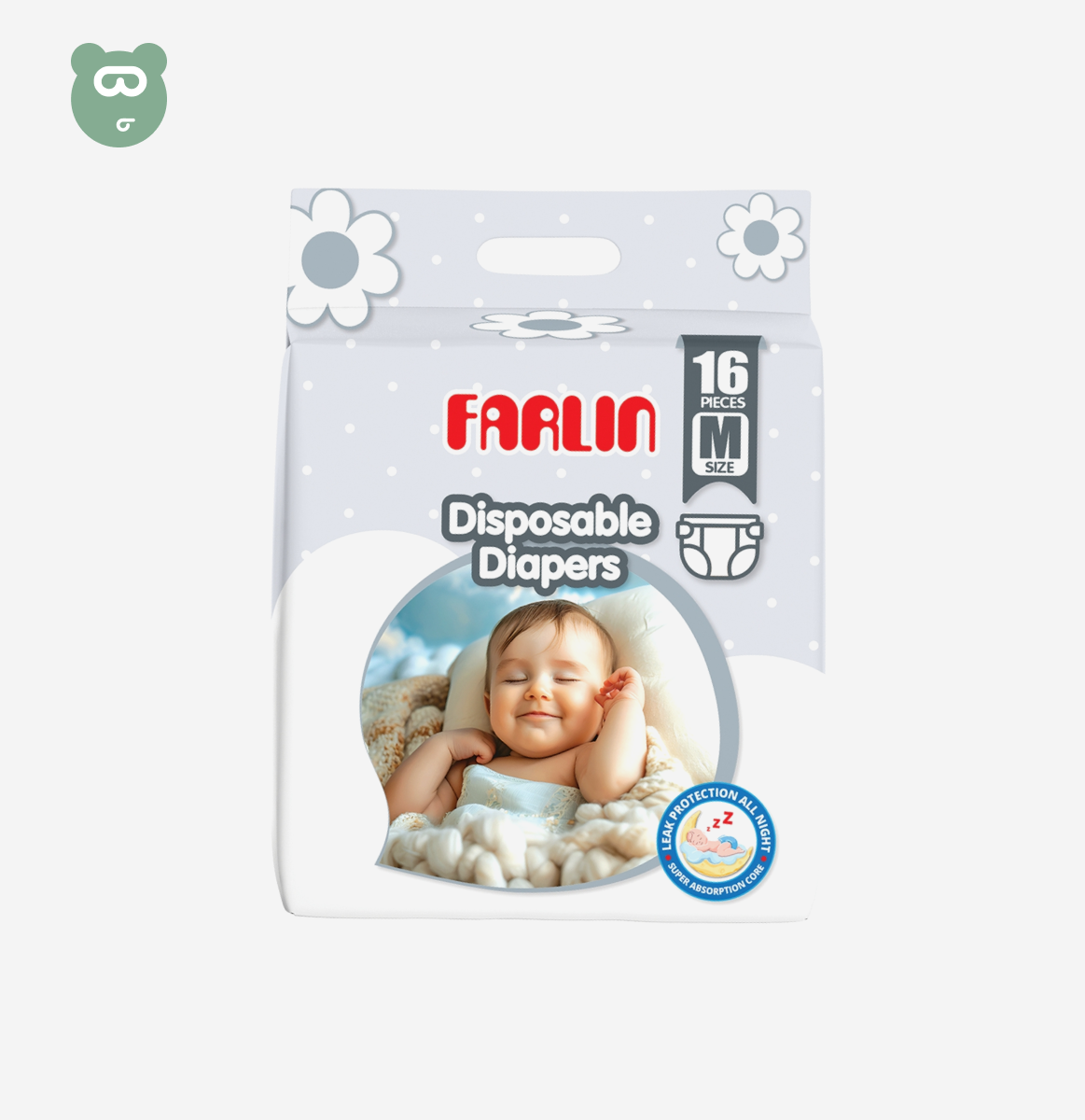 Farlin Baby Diapers Medium 16pcs