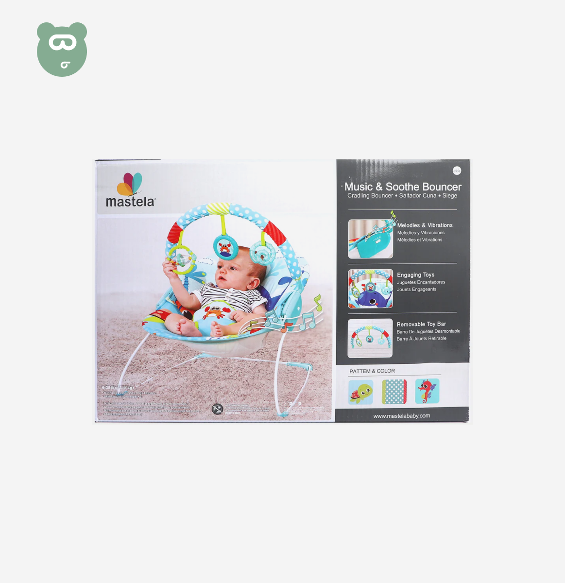 Mastela Musical Vibration Bouncer