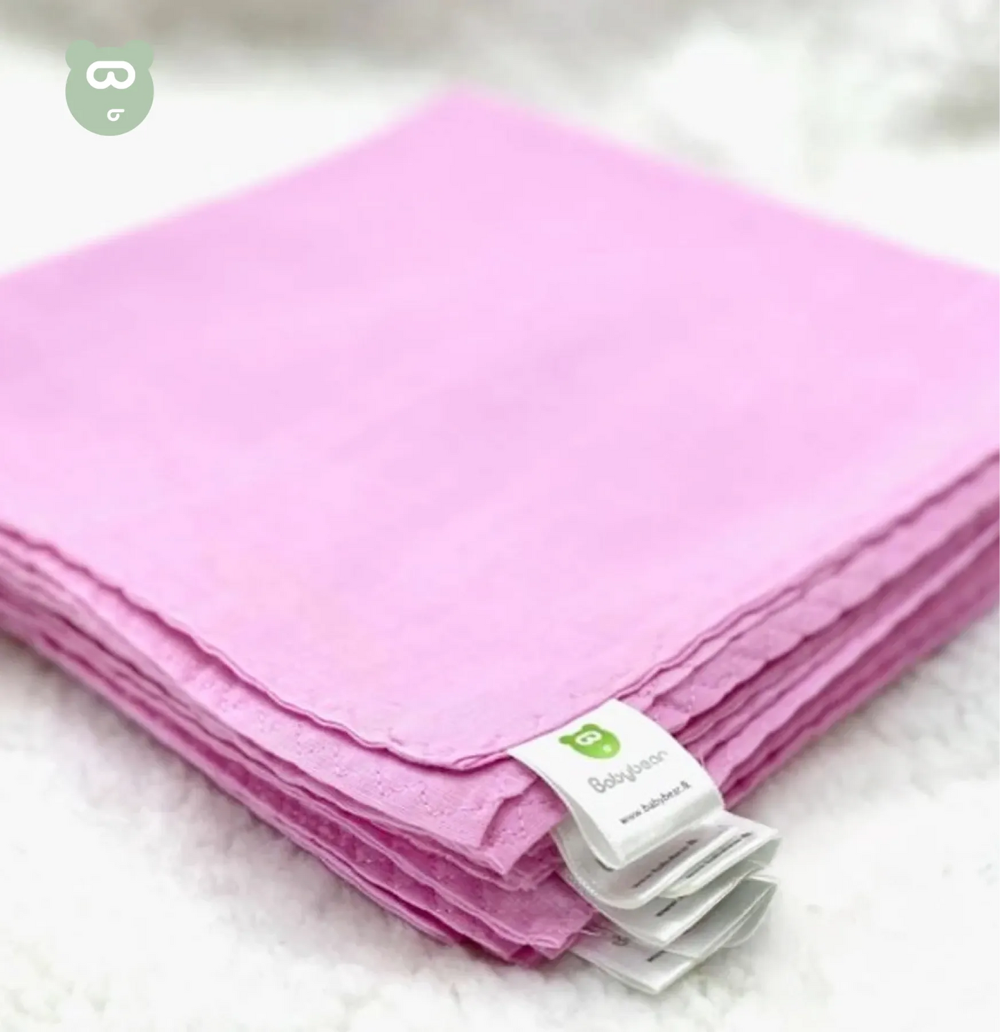 Nappy 20X20 (6Pc) Full Pink Babybear®