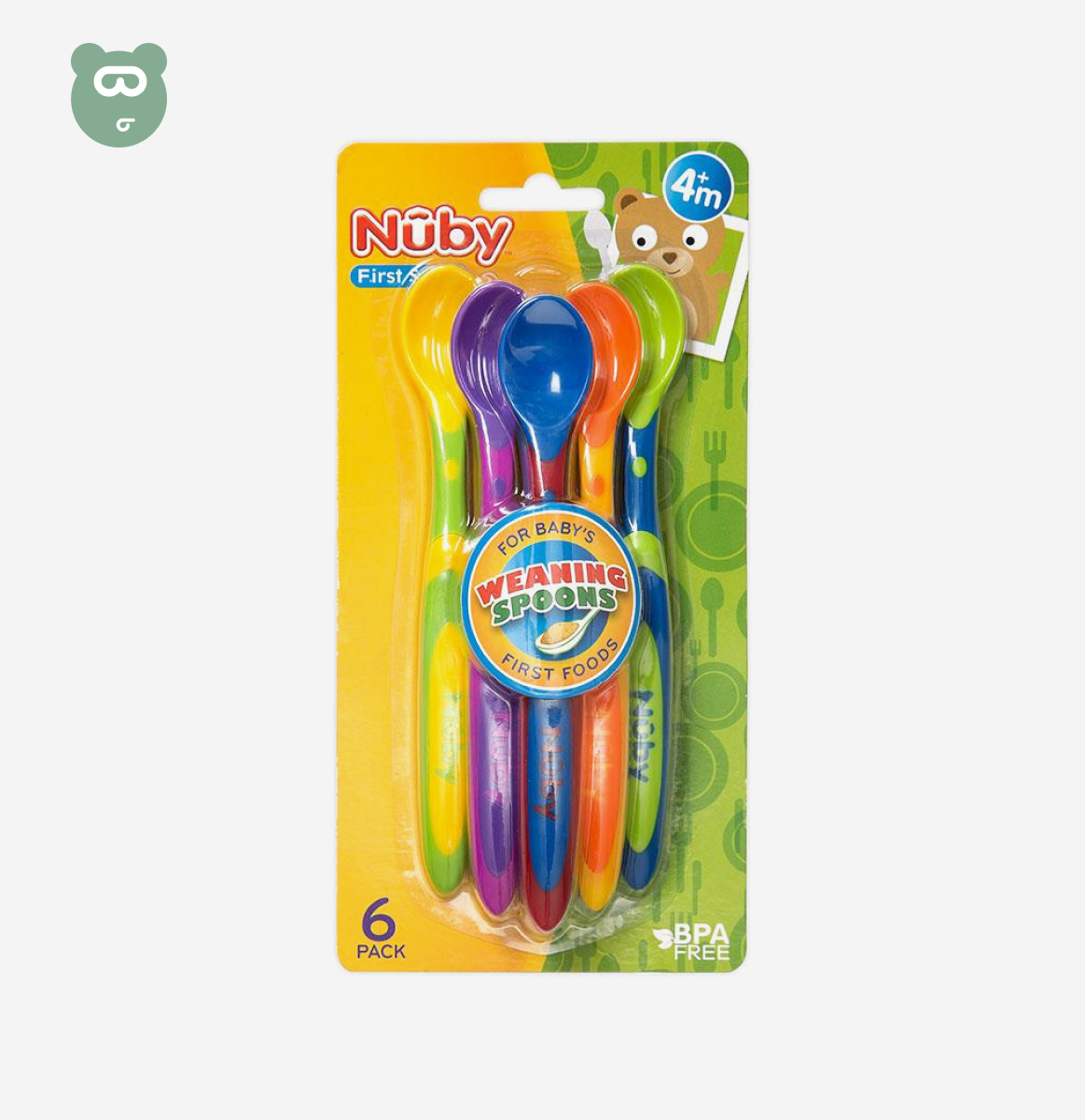 Nuby Weaning Spoons 6pk
