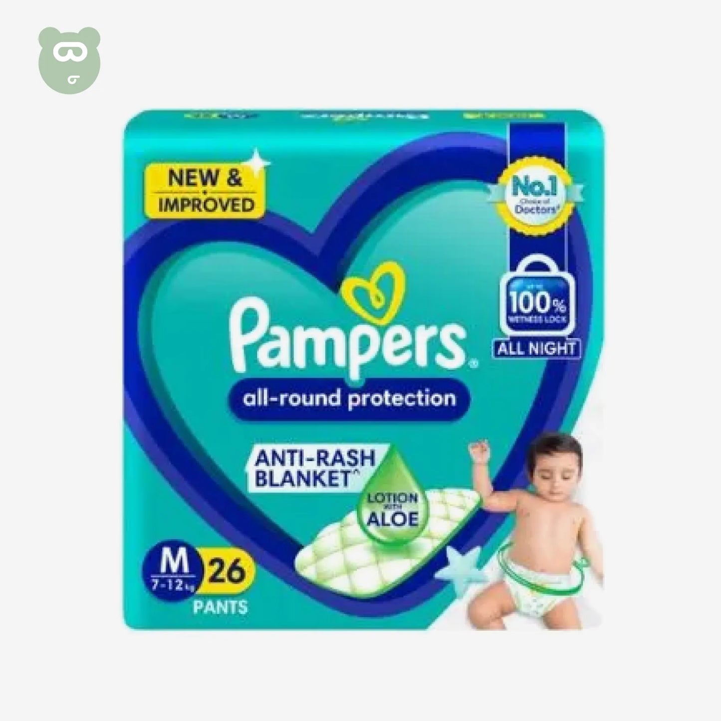 පැම්පර්ස් කලිසම් මධ්යම 42pcs