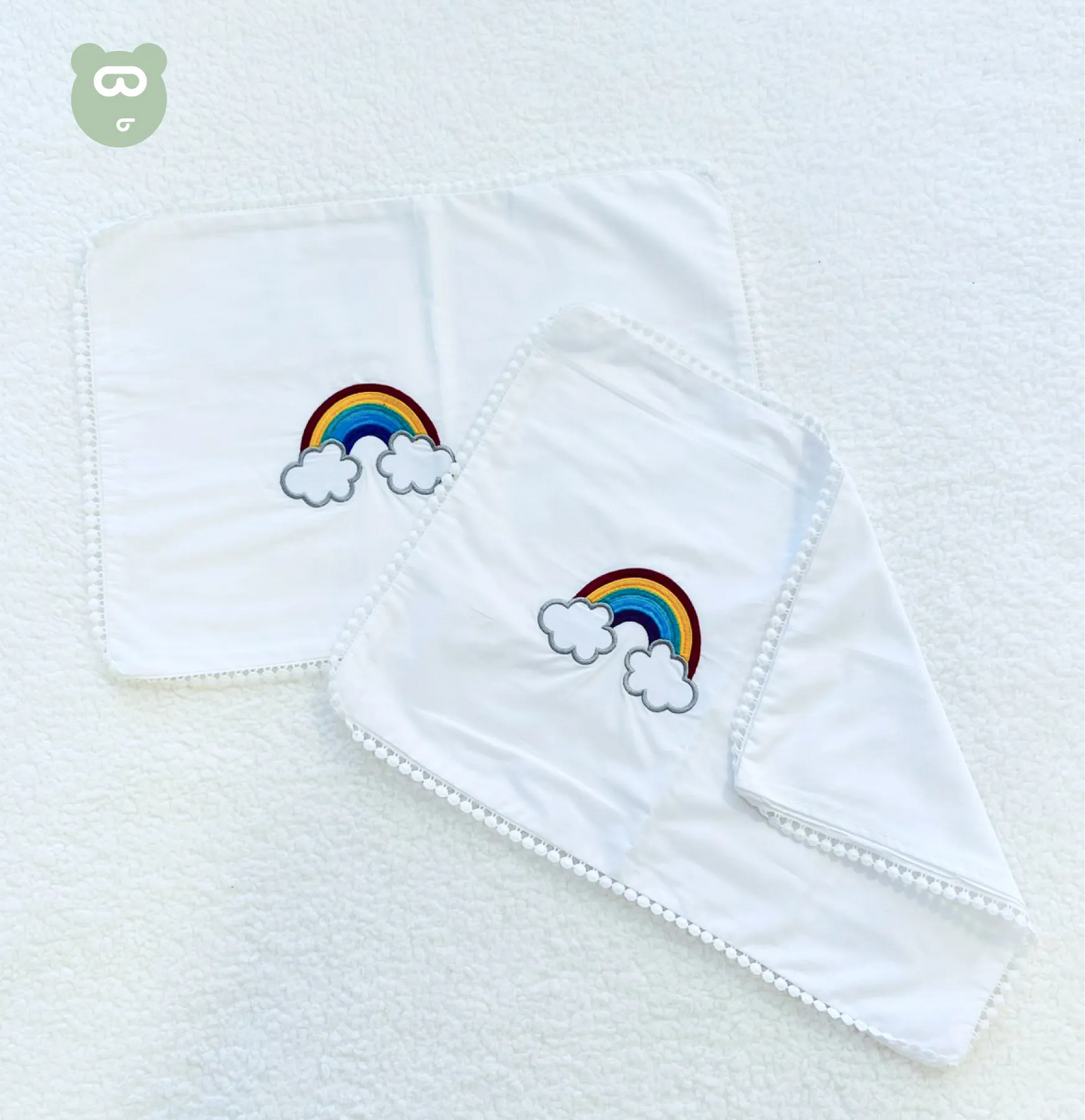 Rainbow Pillow Cases Set "12 X 18"