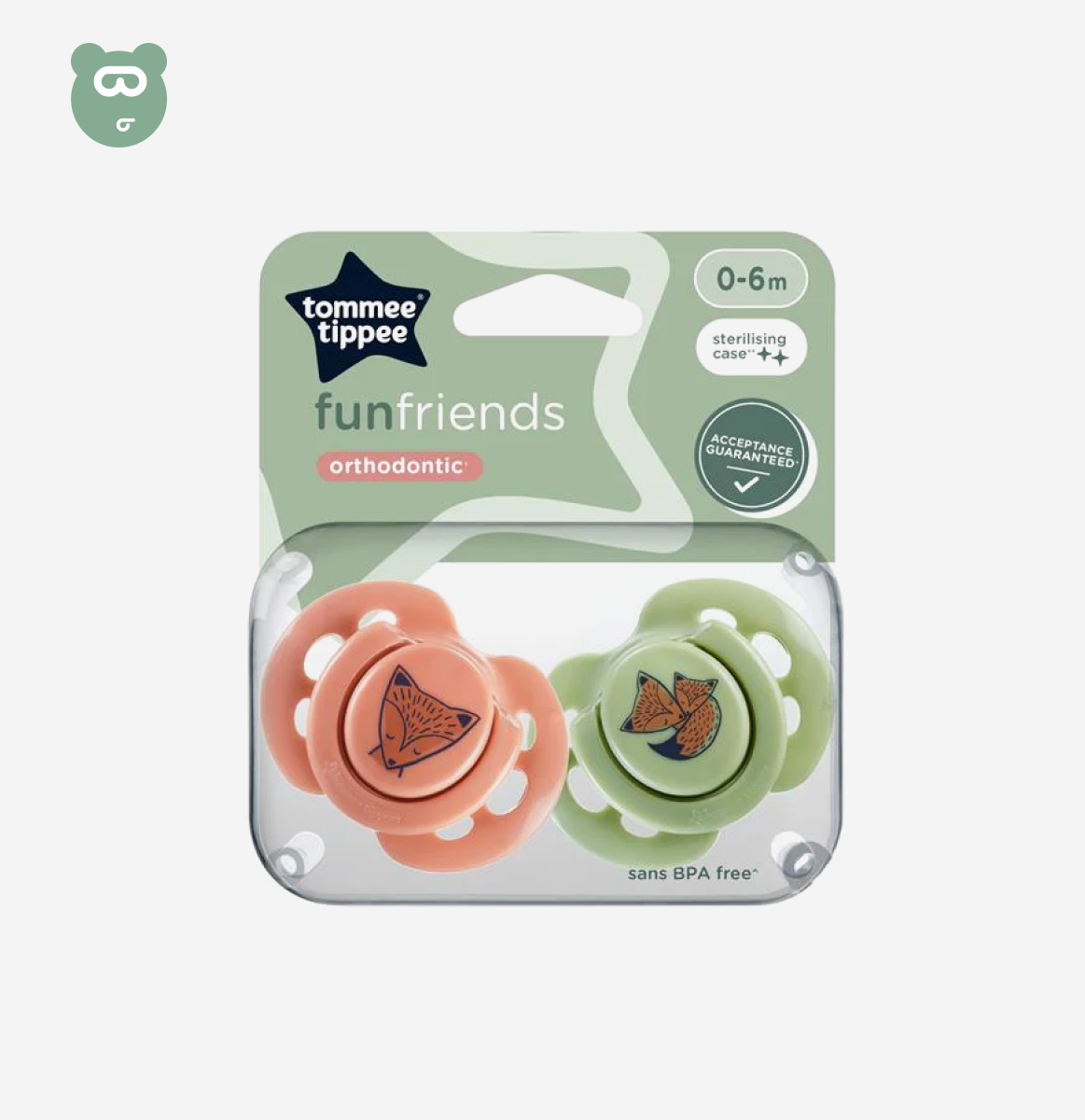 Tommee Tippee Fun Friends soother 6- 18M