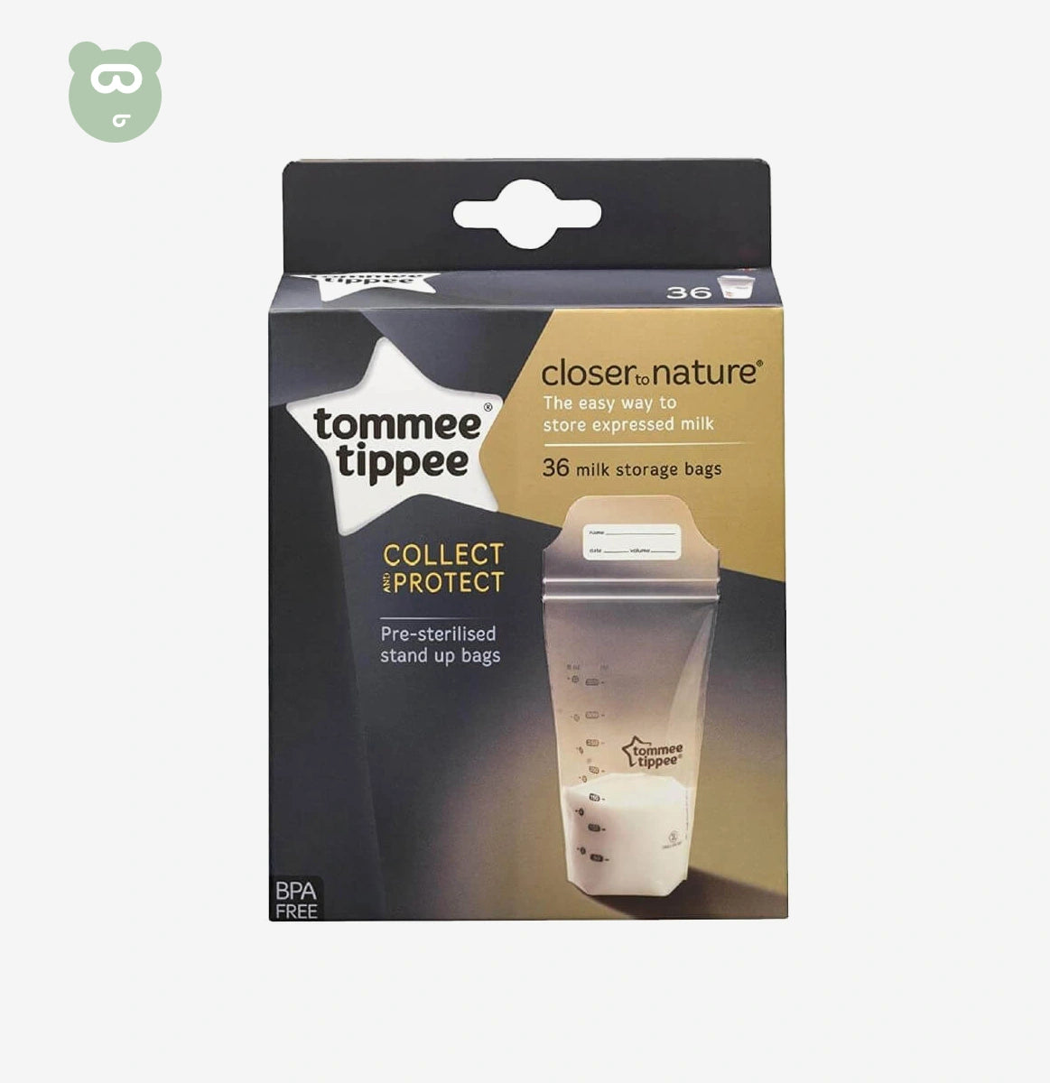 Tommee Tippee Closer to Nature 350ml Milk Storage Bags 36pcs