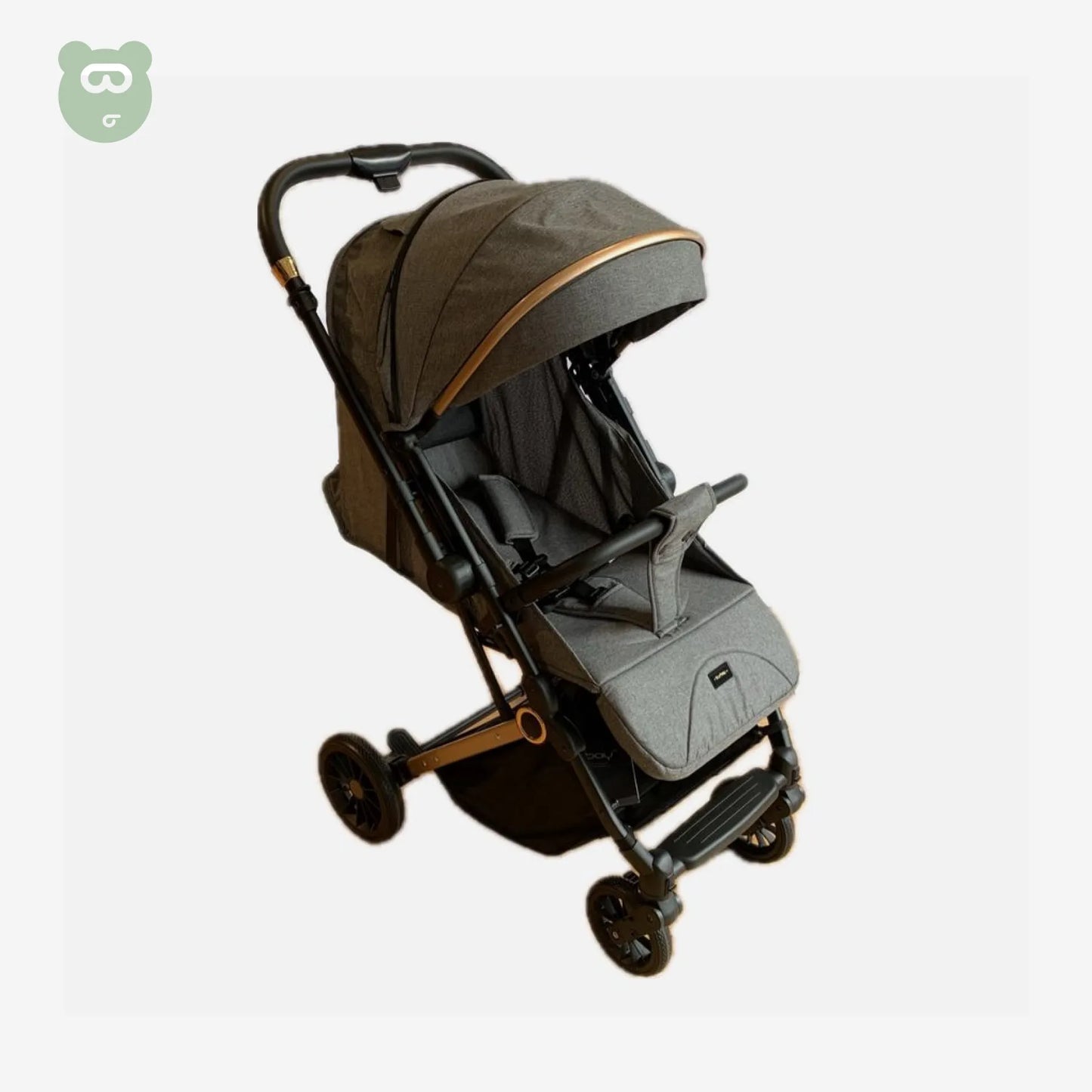 பயண ஸ்ட்ரோலர் பர்பே - சாம்பல்