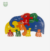 Wooden Small Elephant Puzzle 1- 10