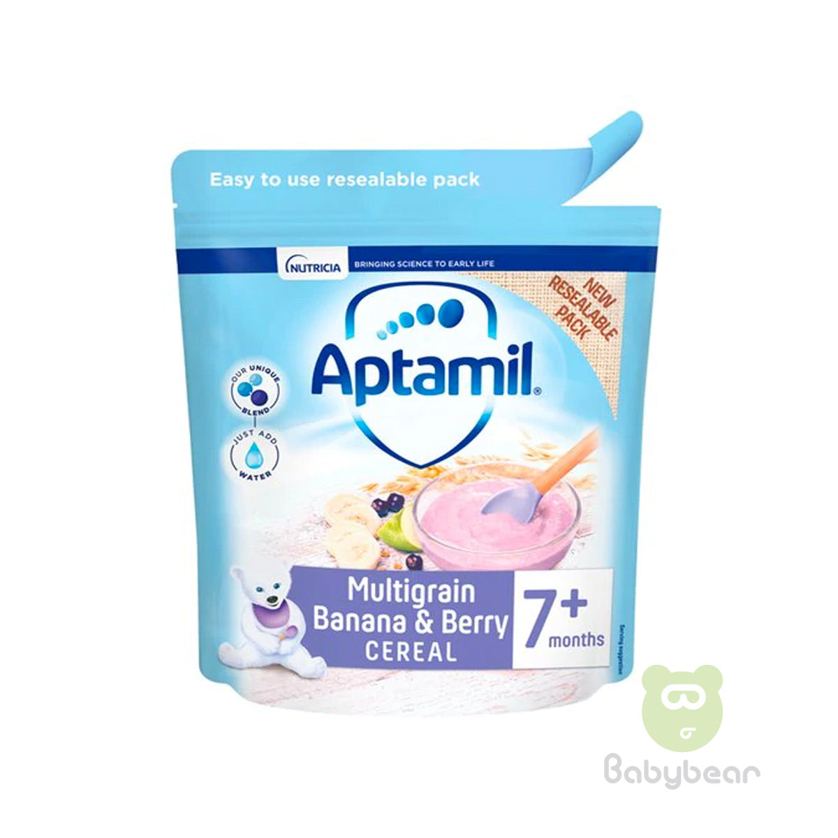 Aptamil Baby Food Multigrain Banana & Berry Porridge 7m+ 200g