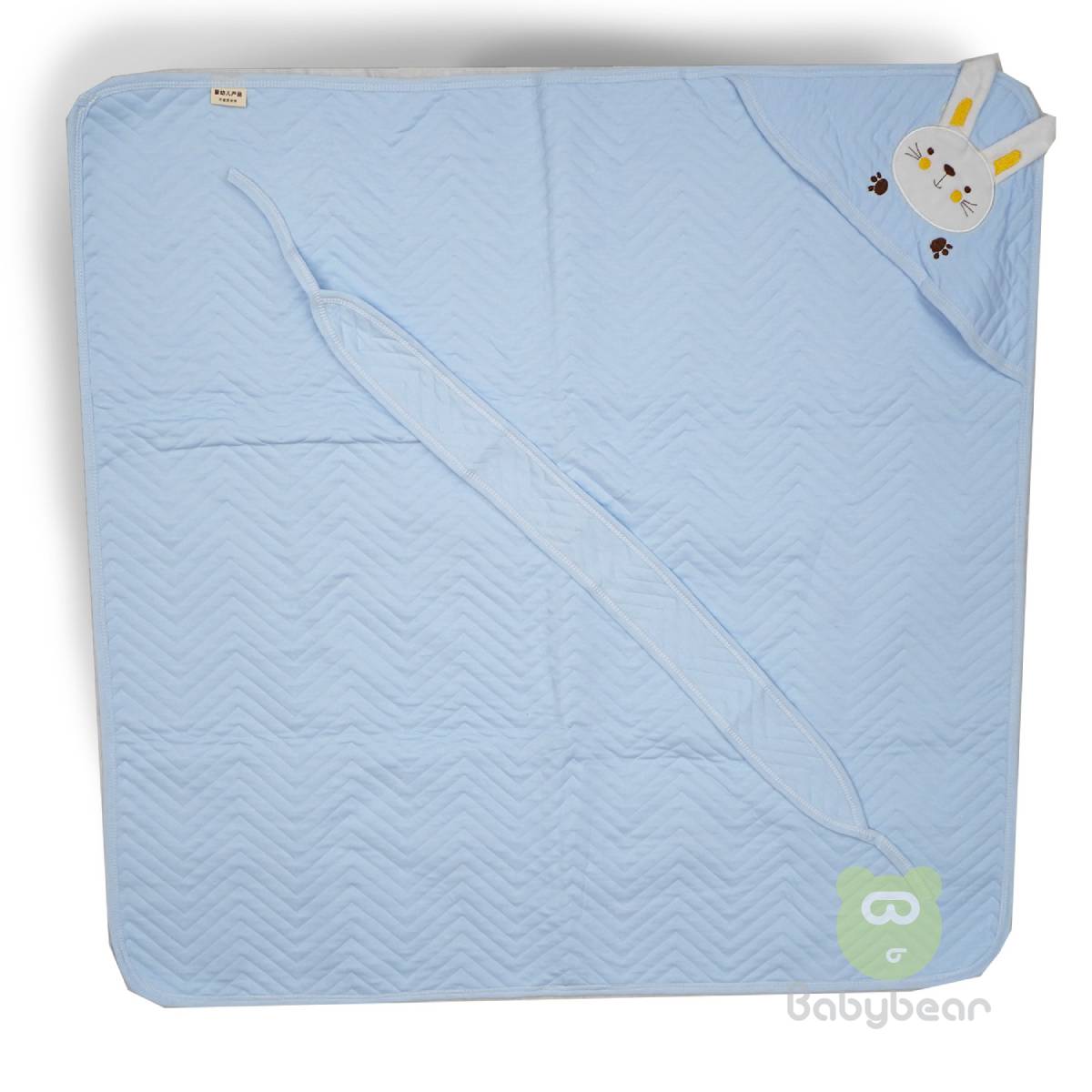 Hooded Baby Blanket - Blue