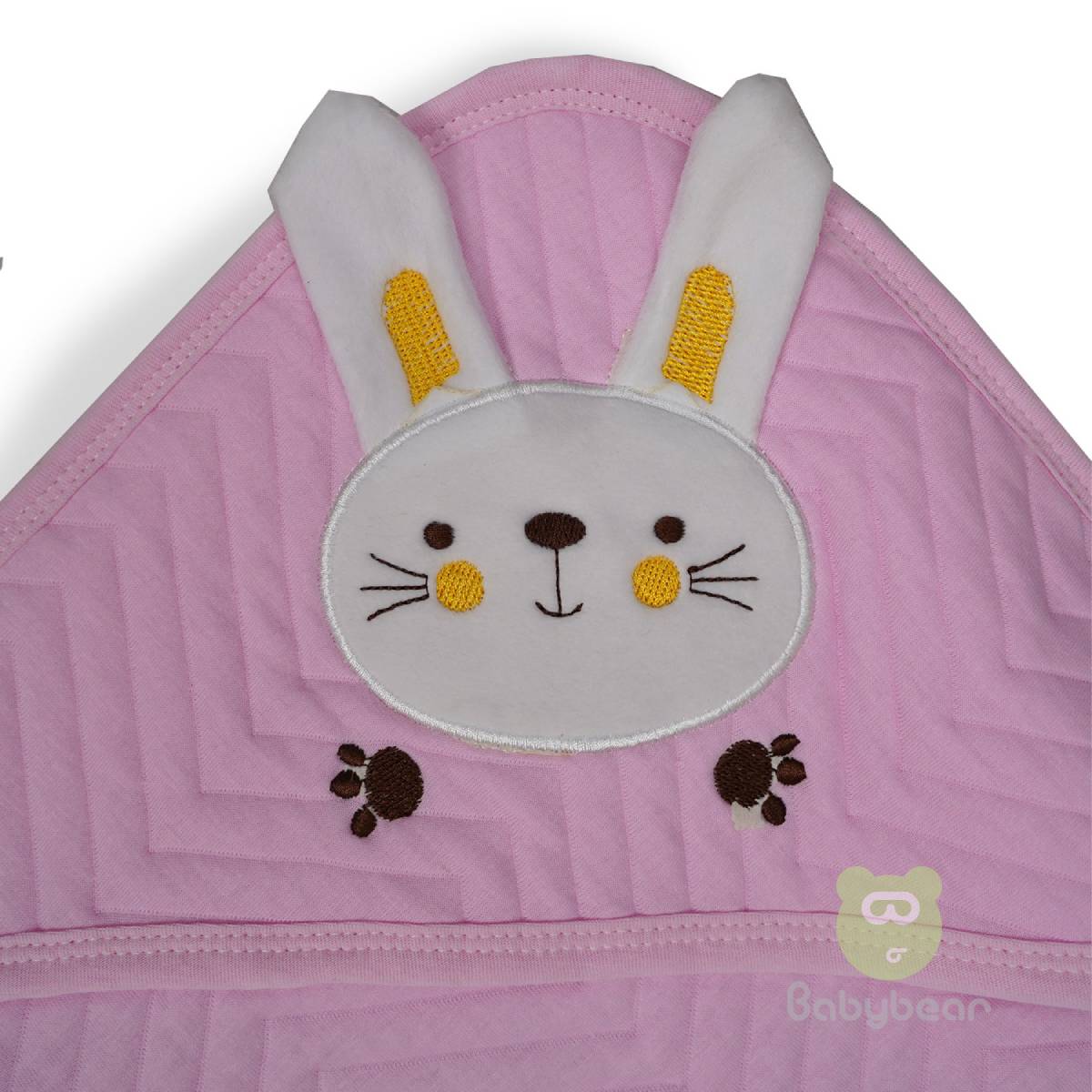 Hooded Baby Blanket - Pink