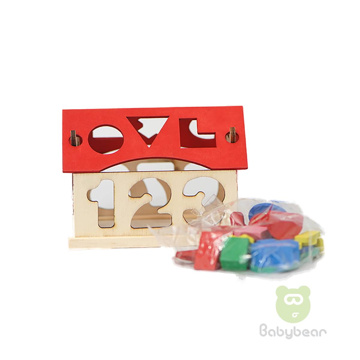 Kids Educational Wooden House Building Blocks