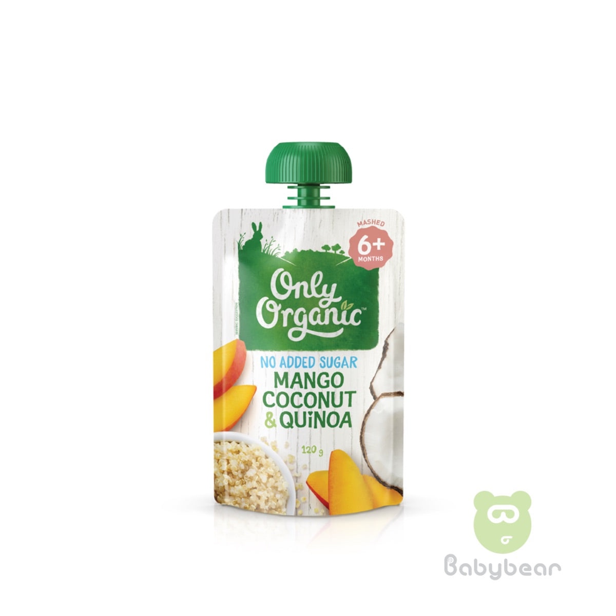 Only Organic Mango Coconut & Quinoa Food Pouch 120g 6m+