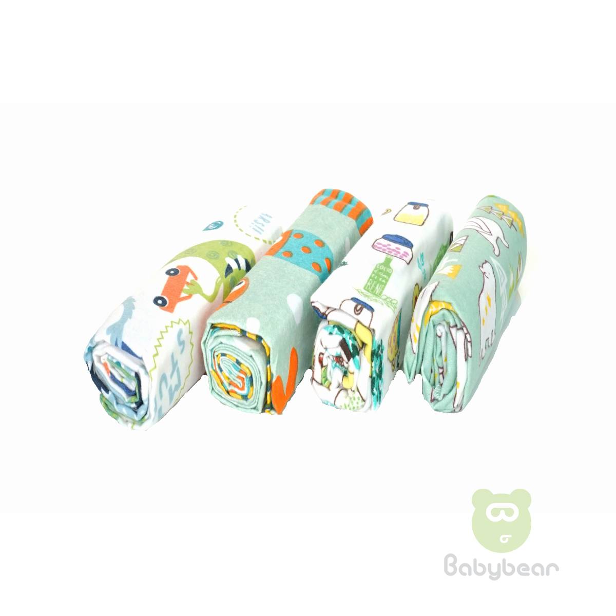 Babybear Blanket Set of 4 Greens