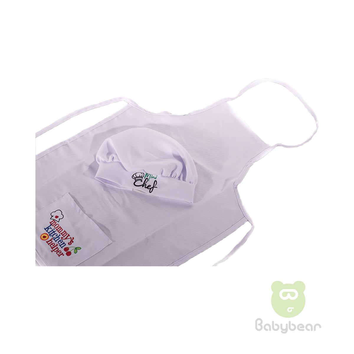 Kids Apron and Hat Set - Mommys Kitchen Helper