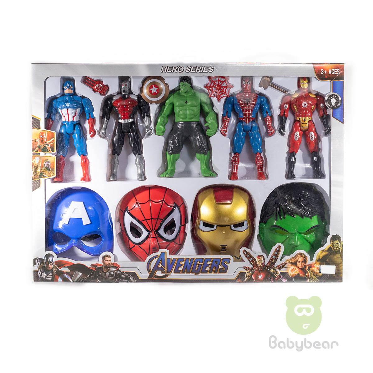 Avengers Hero Series Mask and Action Figure Set