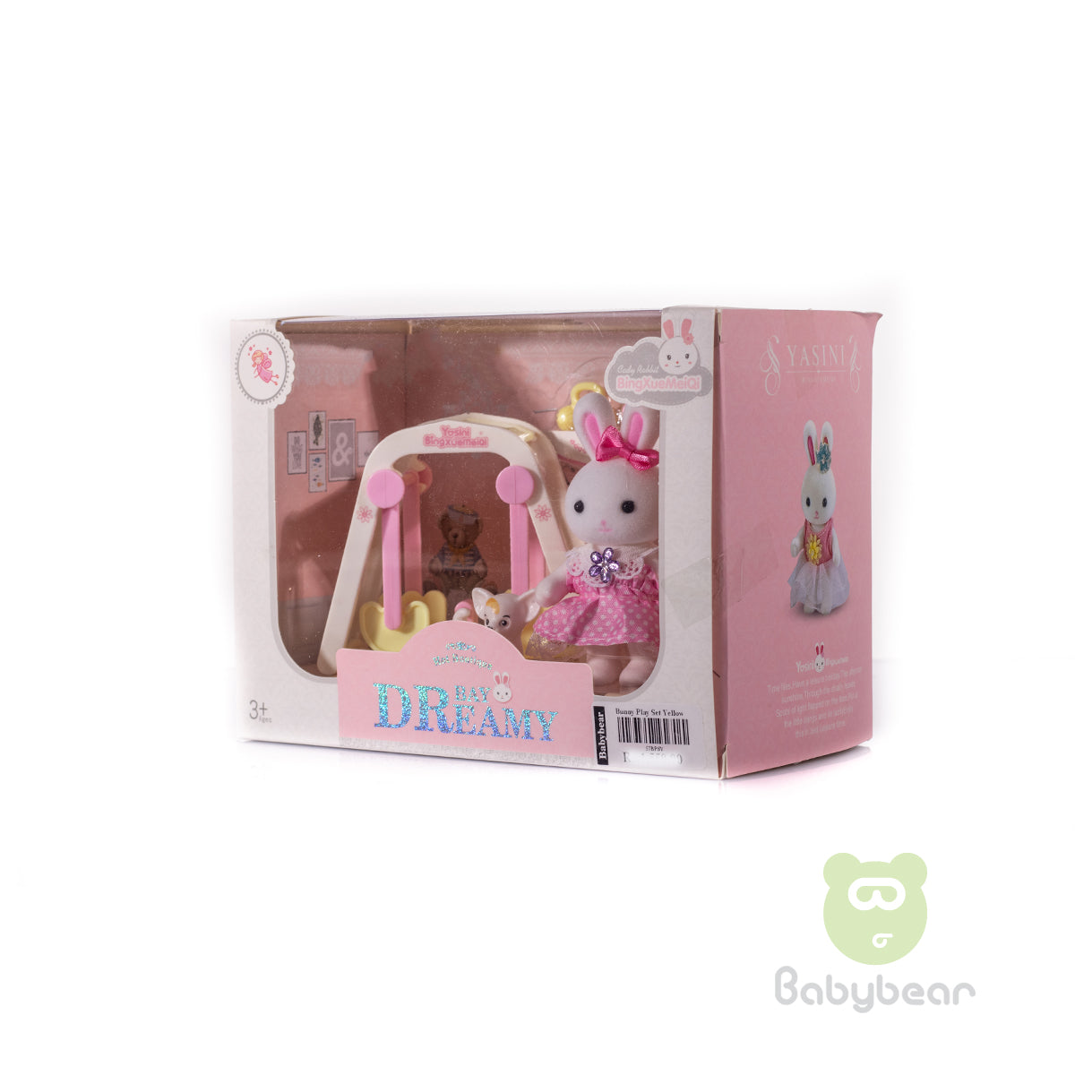 Yasini Princess Doll Bay Dreamy Swing Set Pink