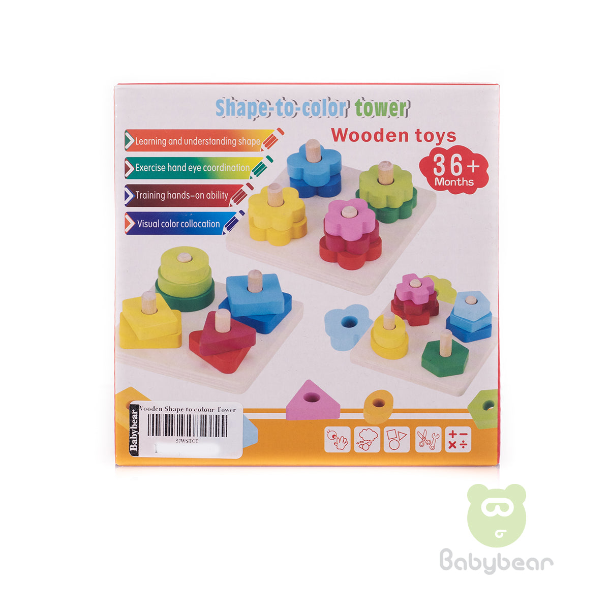 Wooden Shape To Colour Tower