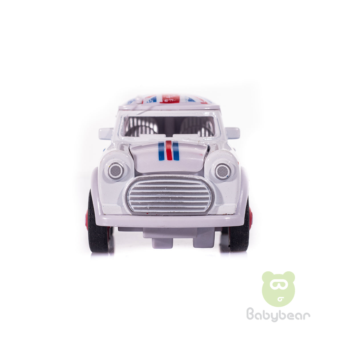 Metal Friction Powered Die-cast Classic Mini Cooper White