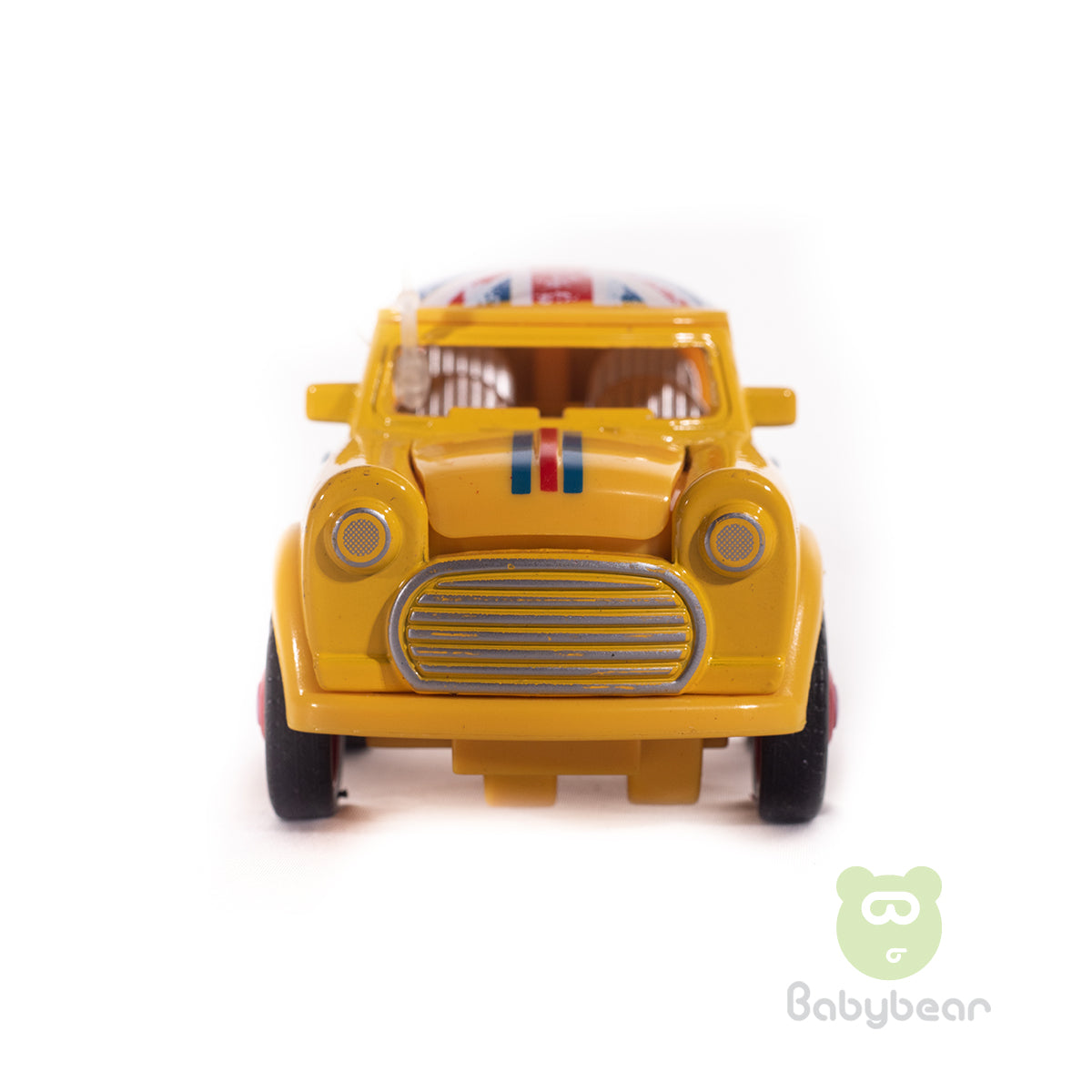 Metal Friction Powered Die-cast Classic Mini Cooper Yellow