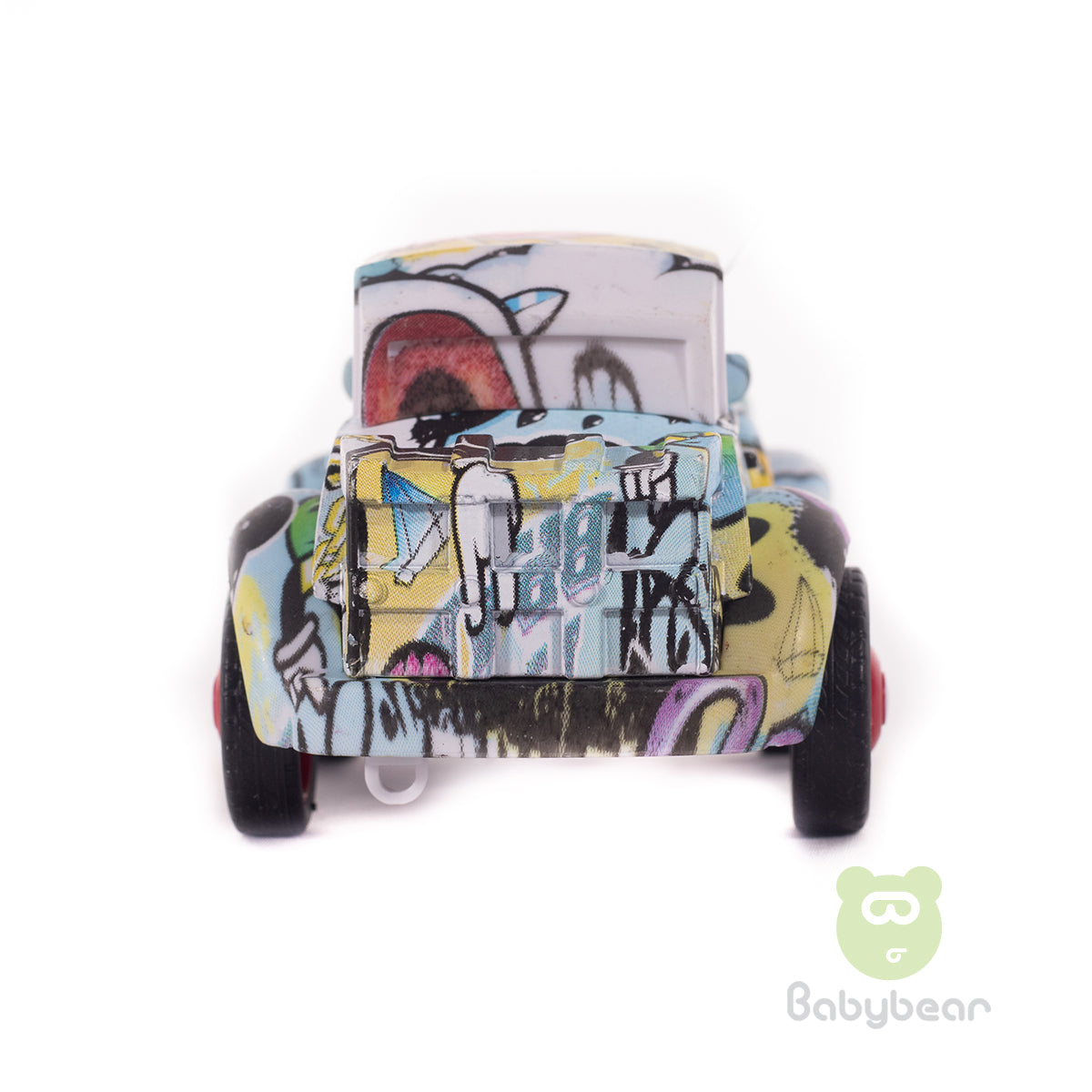 Graffiti Style Metal Friction Powered Die-cast Classic Cars Blue