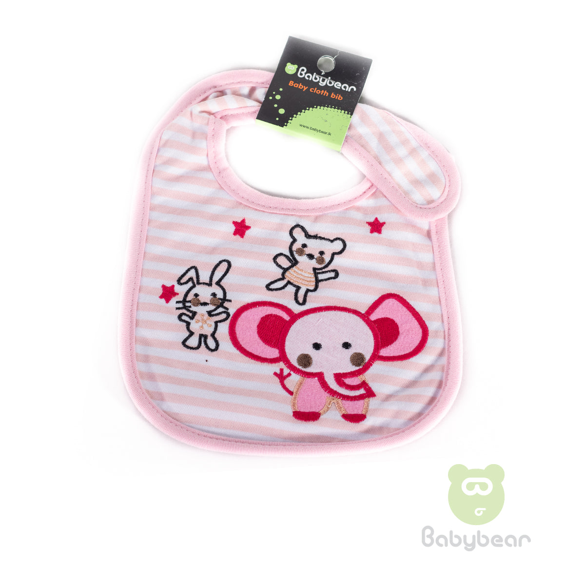 Babybear Cloth Bib Pink Elephant