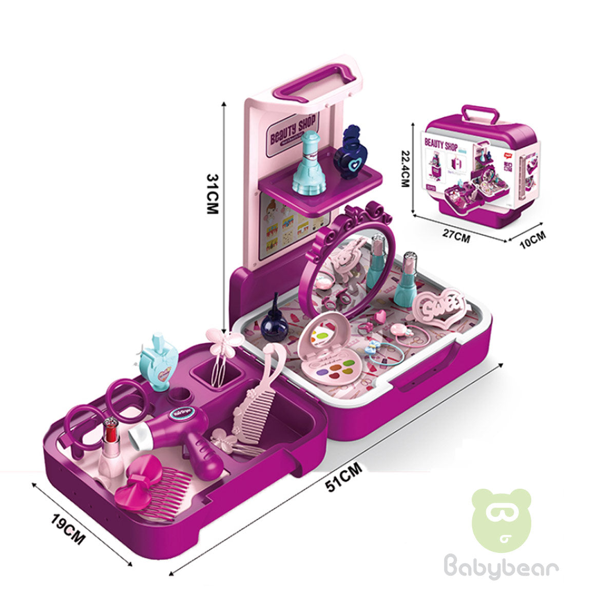 Toy Play Beauty Shop Makeup Set 32 Pcs
